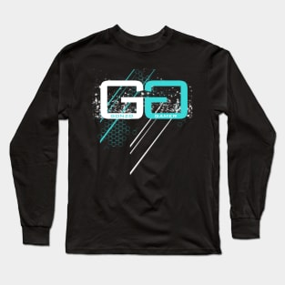 Blue GG Tyre Marked Logo Long Sleeve T-Shirt